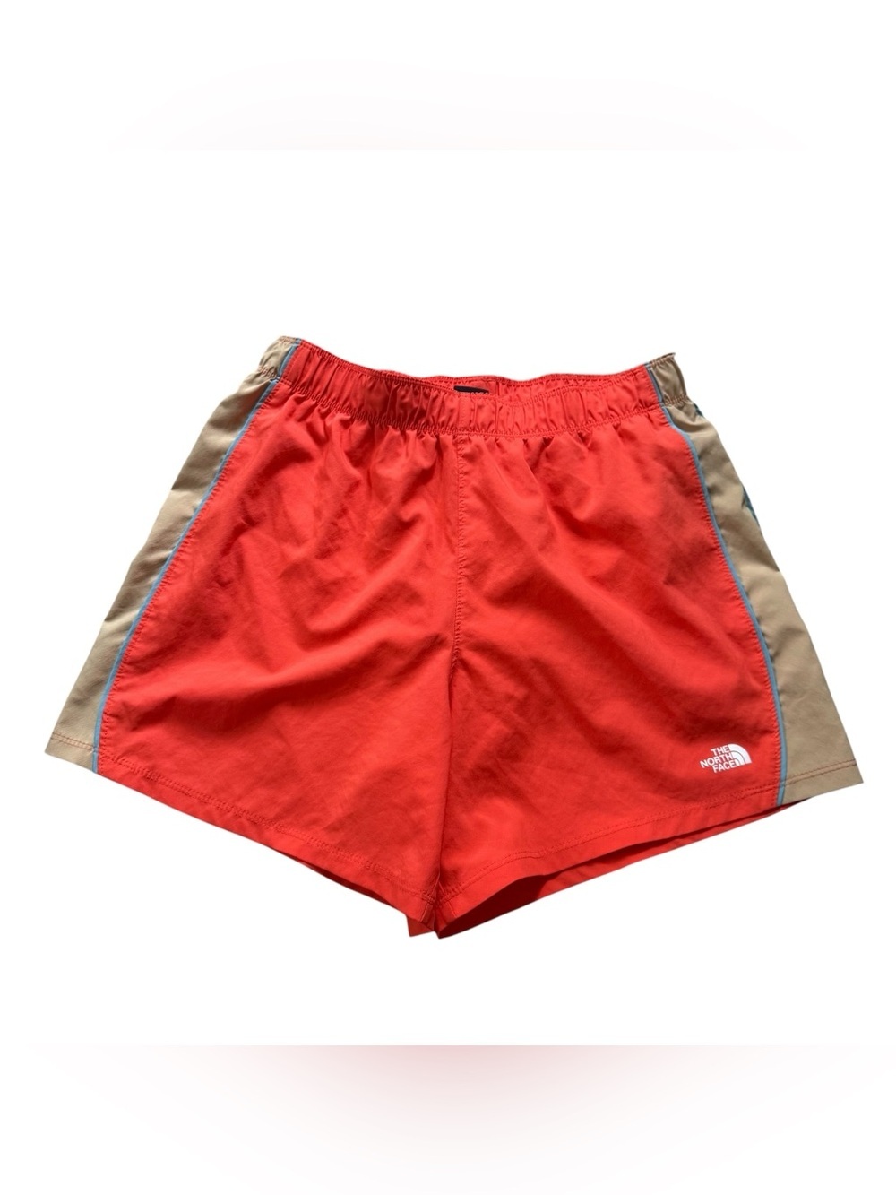 The North Face Coral Athletic Shorts with Tan Side Panels/ Colorblock